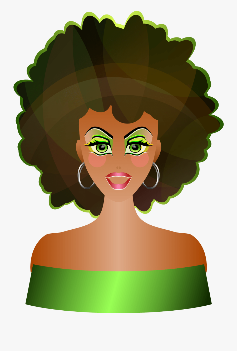 Natural Hair Clipart , Png Download - Free Christmas African American, Transparent Clipart