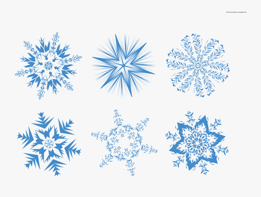 Snowflake Clipart Swirl - Transparent Background Snowflake Png, Transparent Clipart