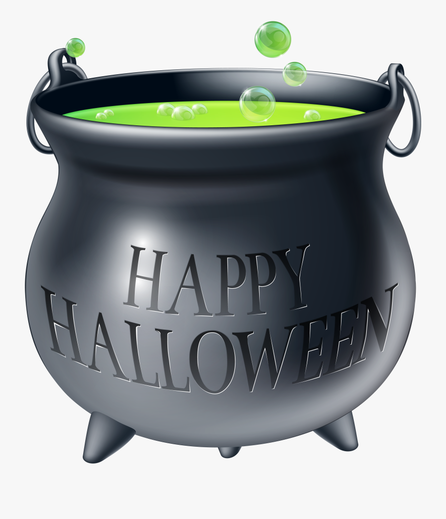 Happy Halloween Witch Png - De Caldeirão De Bruxa, Transparent Clipart