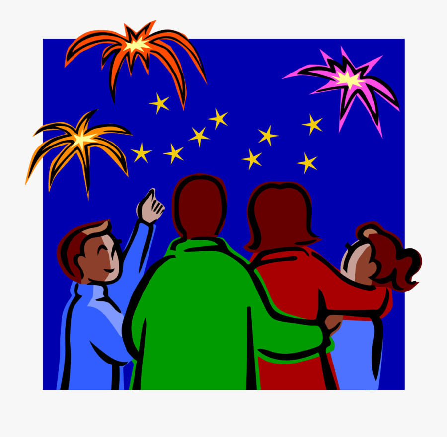 Animated Clipart Fireworks - Celebrating New Year Clip Art, Transparent Clipart