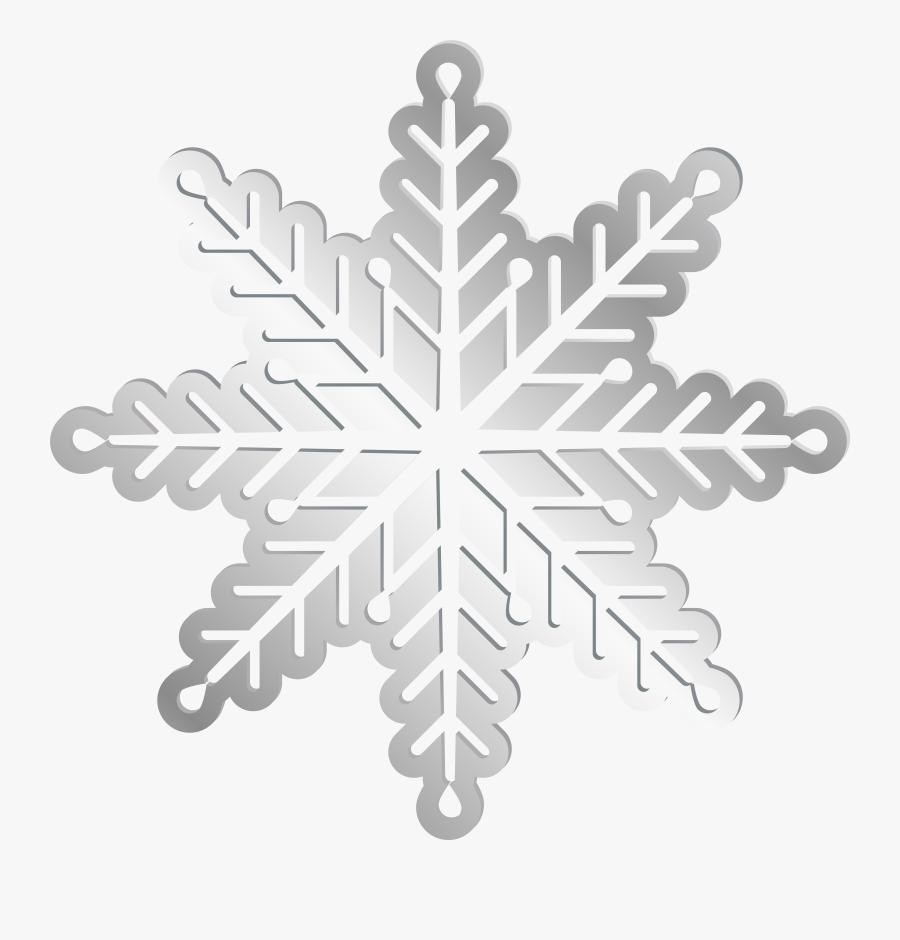 Silver Snowflake Png Clip Art Image - Silver Transparent Background Snowflake Png, Transparent Clipart