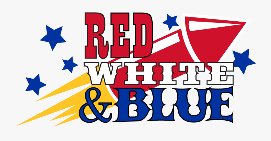 Firework Clipart Red White Blue - Red White And Blue Clipart, Transparent Clipart