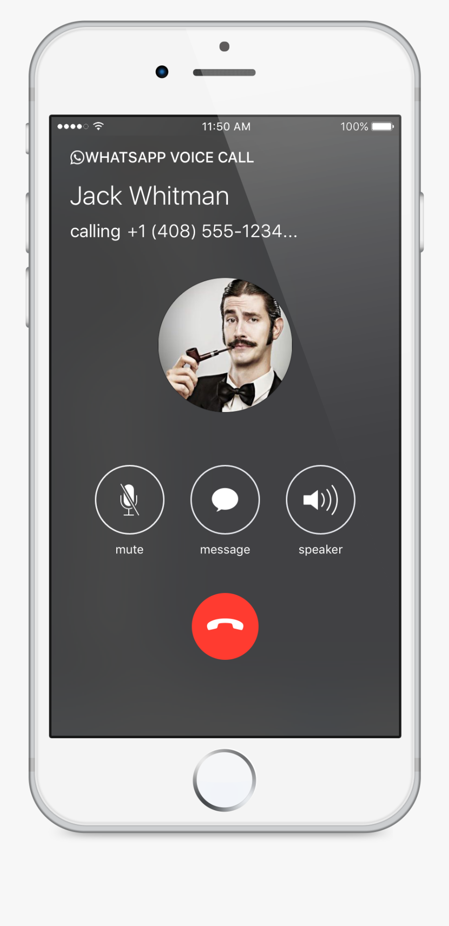 Iphone Call Png - Whatsapp Video Call Ringing, Transparent Clipart