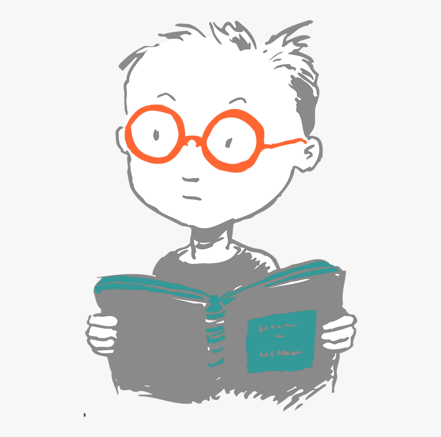 Reading Child Clip Art, Transparent Clipart