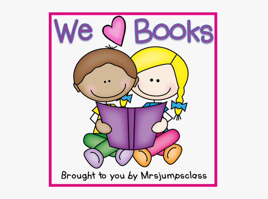 Holding Hands And Sticking Together - We Love Books Clipart, Transparent Clipart