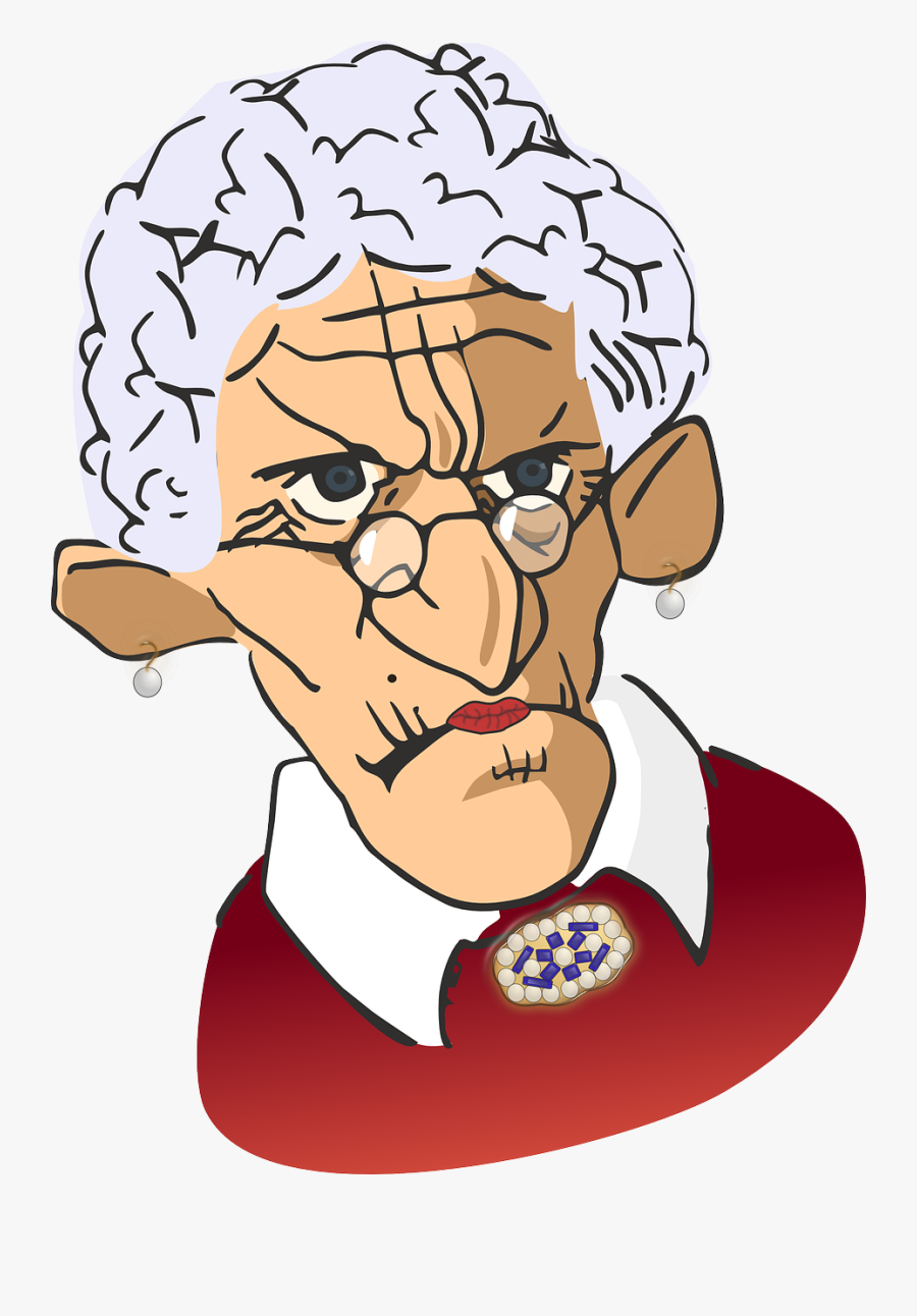 German Vector Clip Art - Old Woman Cartoons Png, Transparent Clipart