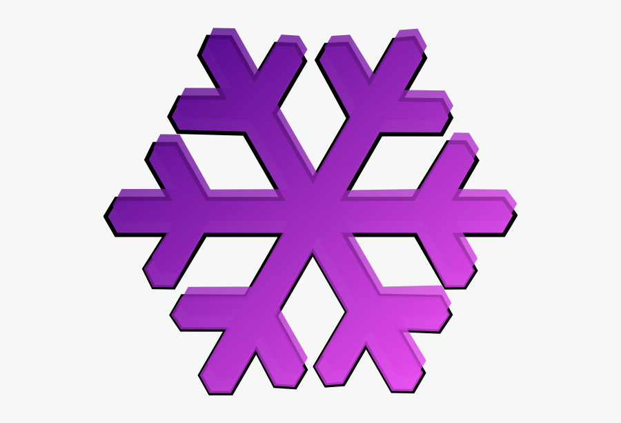 Purple Free Snowflake Clipart, Transparent Clipart