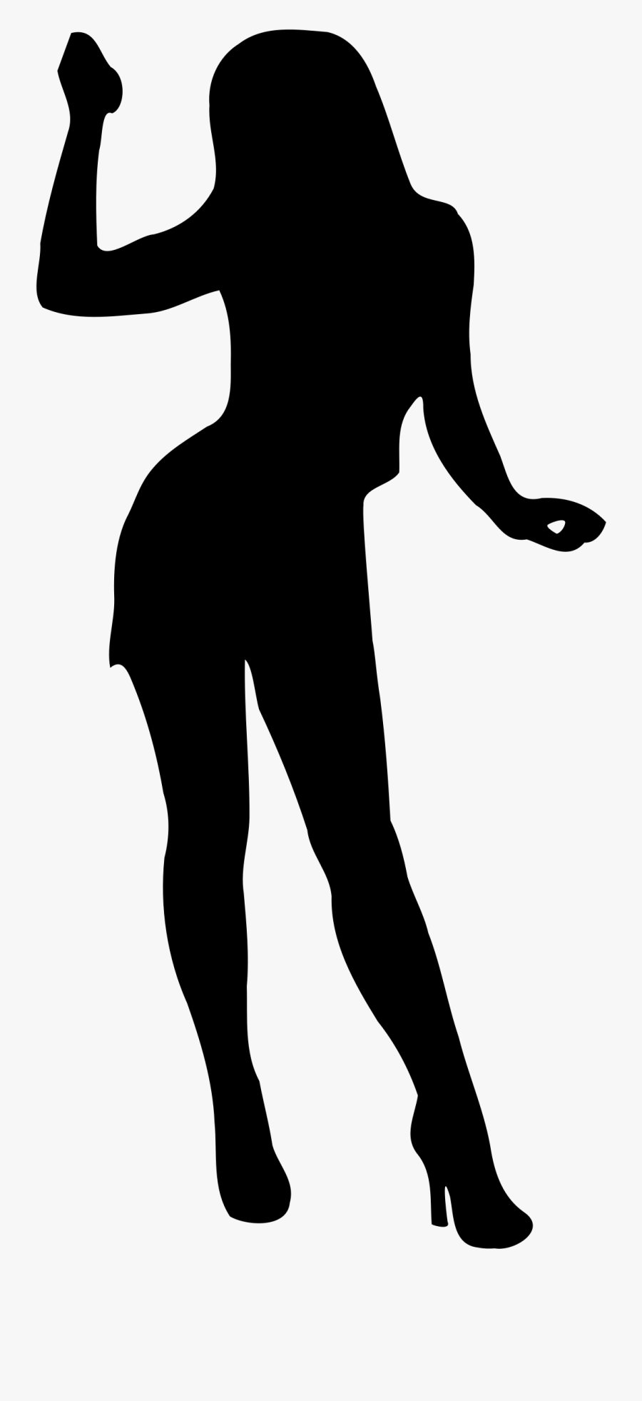 Female Clipart Shadow - Woman Silhouette Clipart, Transparent Clipart