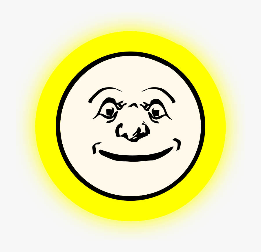 Full Moon Smiley Computer Icons - Clip Art, Transparent Clipart