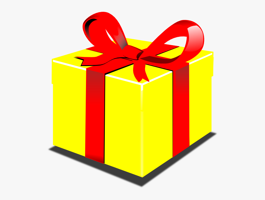 Red And Yellow Presents, Transparent Clipart