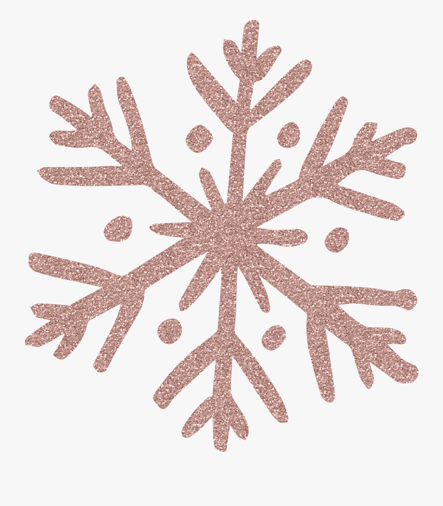 Transparent Snowflake Png Background - Rose Gold Christmas Png, Transparent Clipart