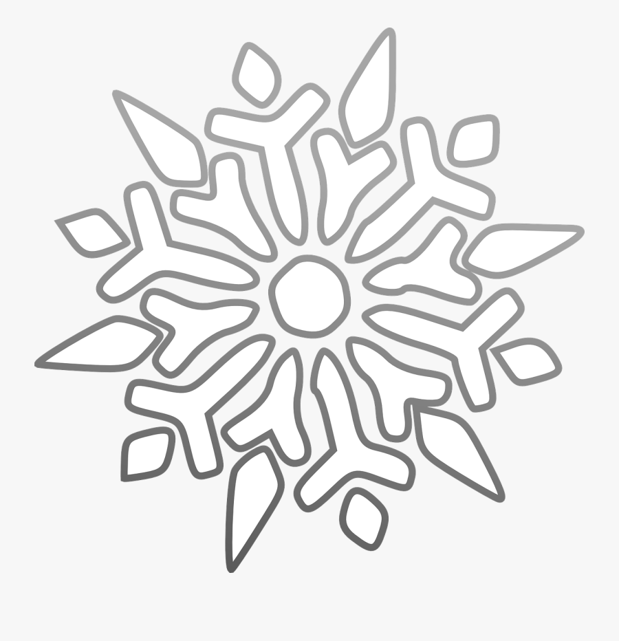 Snowflake Clip Art - Transparent Background White Snowflake Clipart, Transparent Clipart
