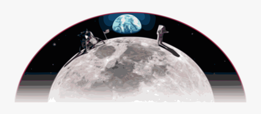 Astronomical Object,space,moon - Man On Moon Transparent, Transparent Clipart
