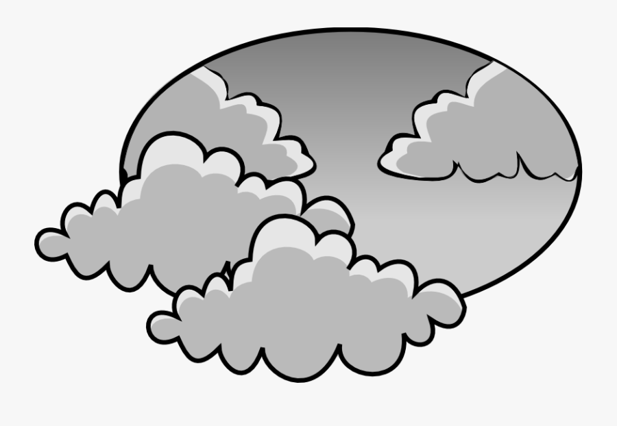 28 Collection Of Cloudy Clipart - Cloudy Weather Clipart Black And White, Transparent Clipart