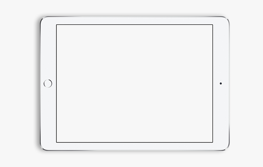 Tablet Clipart Ipad Iphone - White Ipad Frame Png, Transparent Clipart