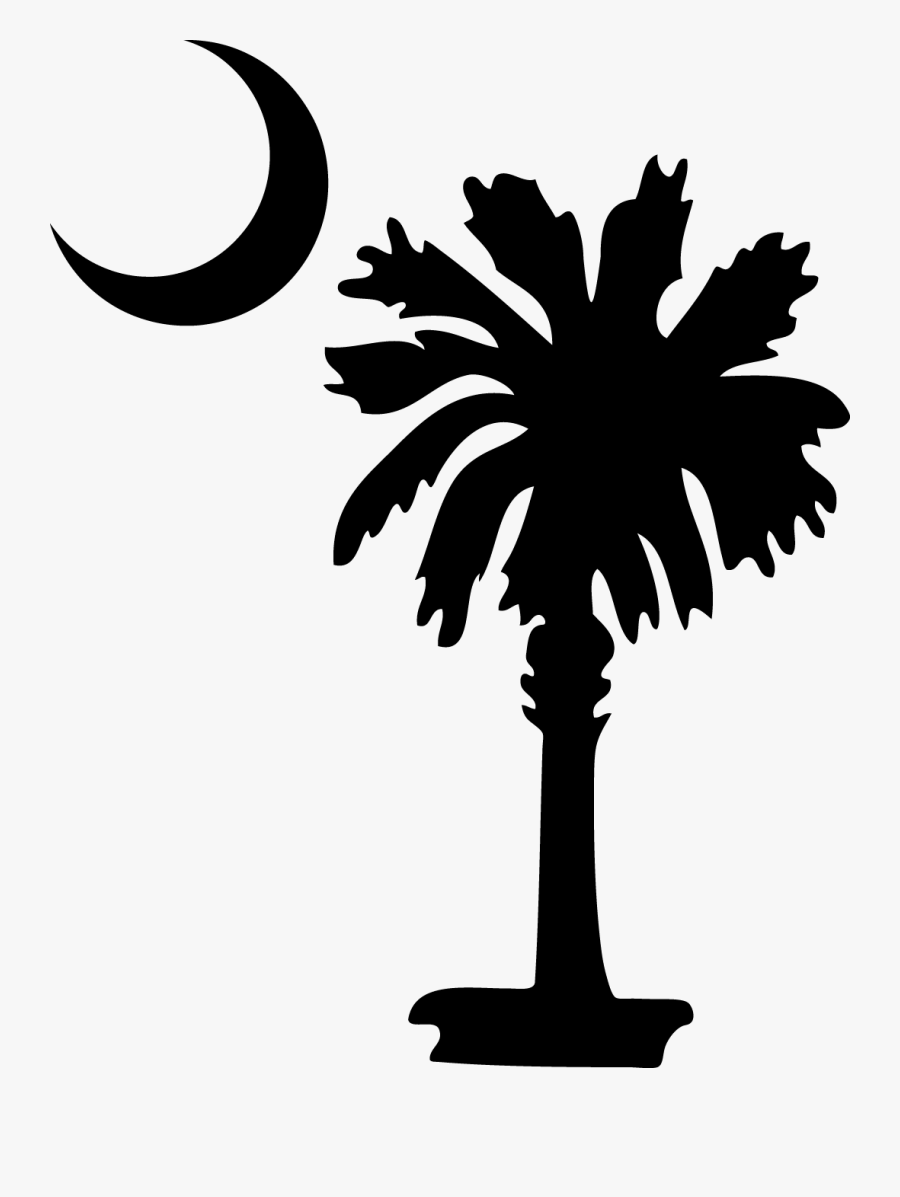 Moon Clipart Garnet Palmetto - Thin Blue Line South Carolina, Transparent Clipart