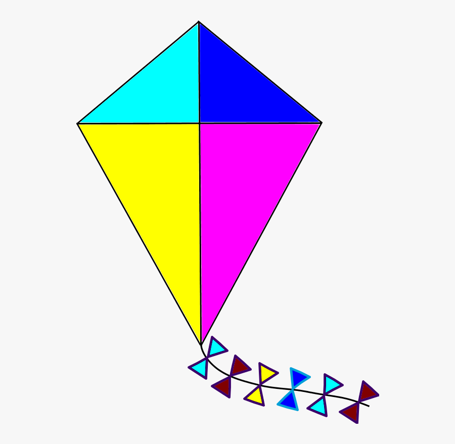 Clip Art Image Of Kite - Clipart Kite, Transparent Clipart