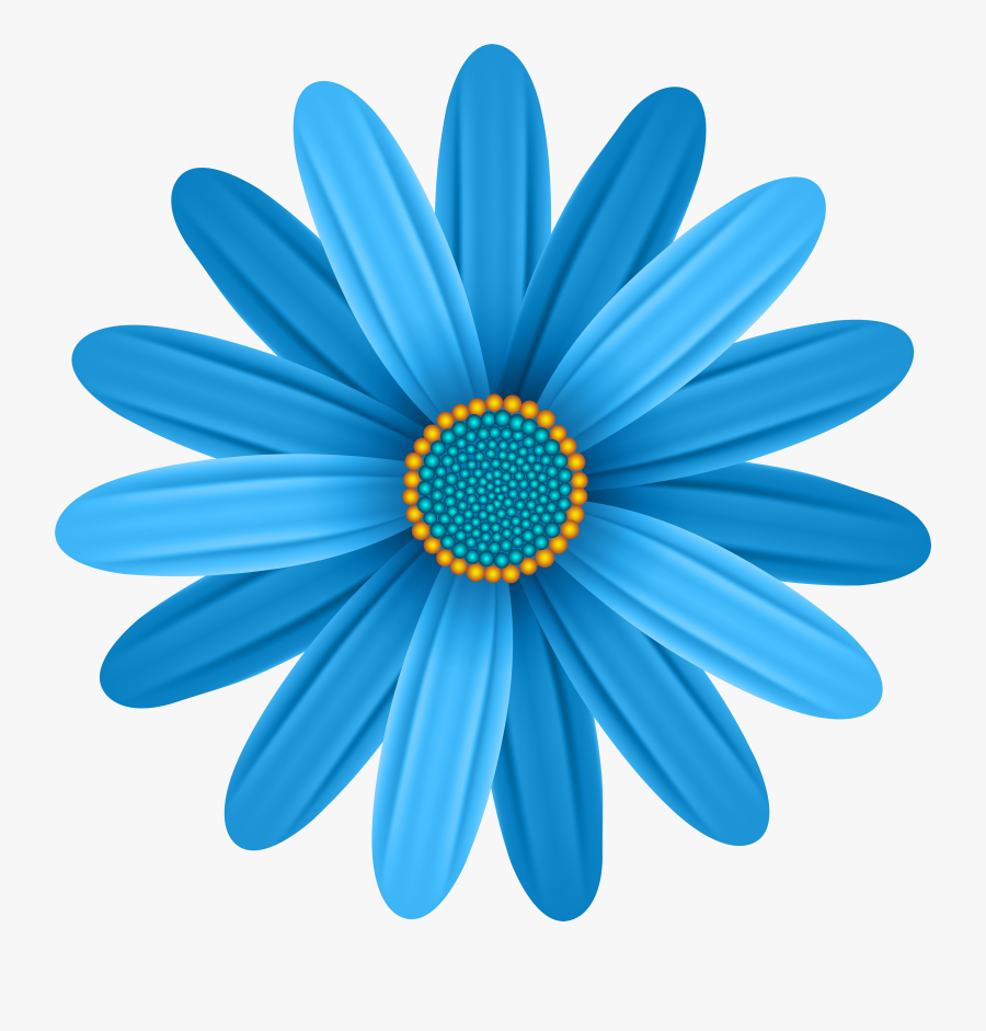Blue Flower Transparent Png Clip Art Image, Transparent Clipart