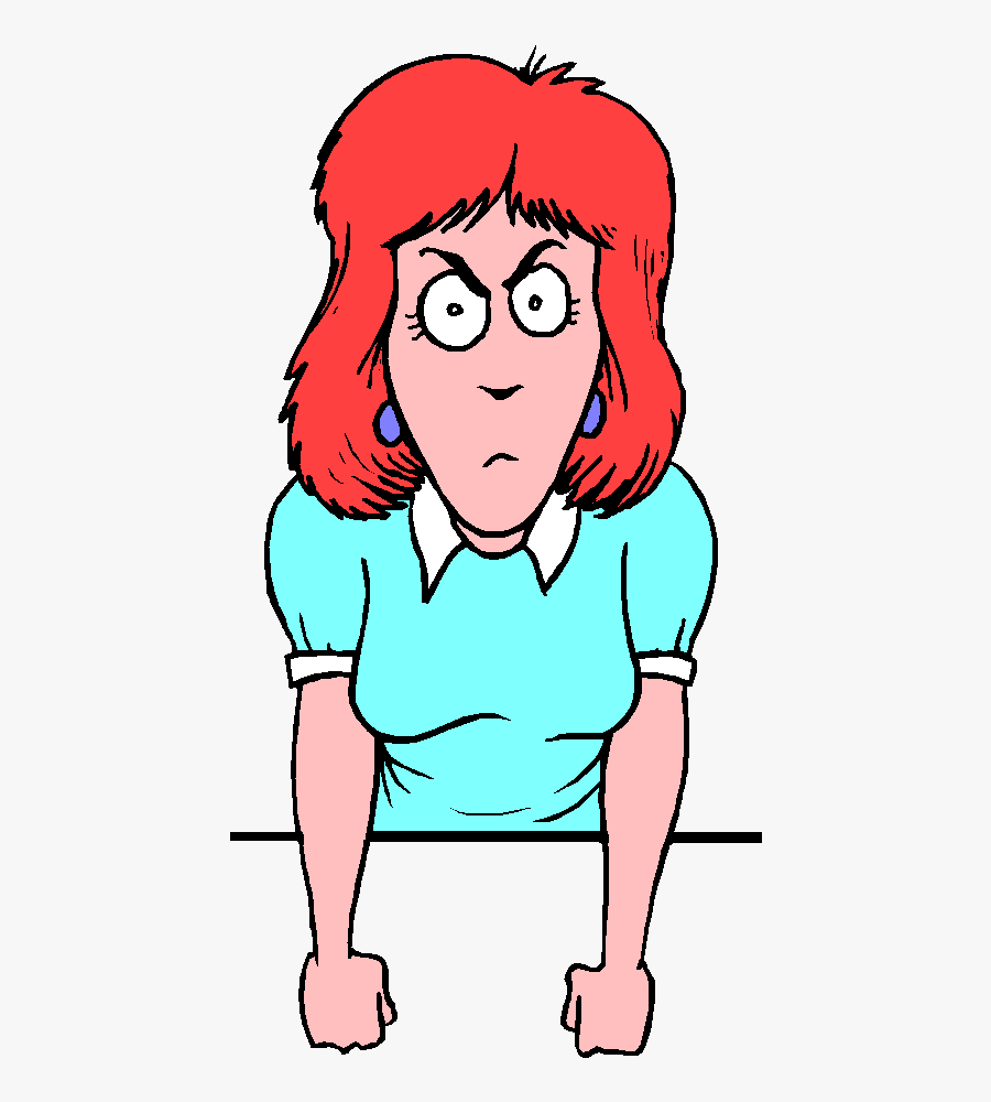 Angry Cartoon Woman Clipart Royalty-free Clip Art - Angry Mother Cartoon Gif, Transparent Clipart