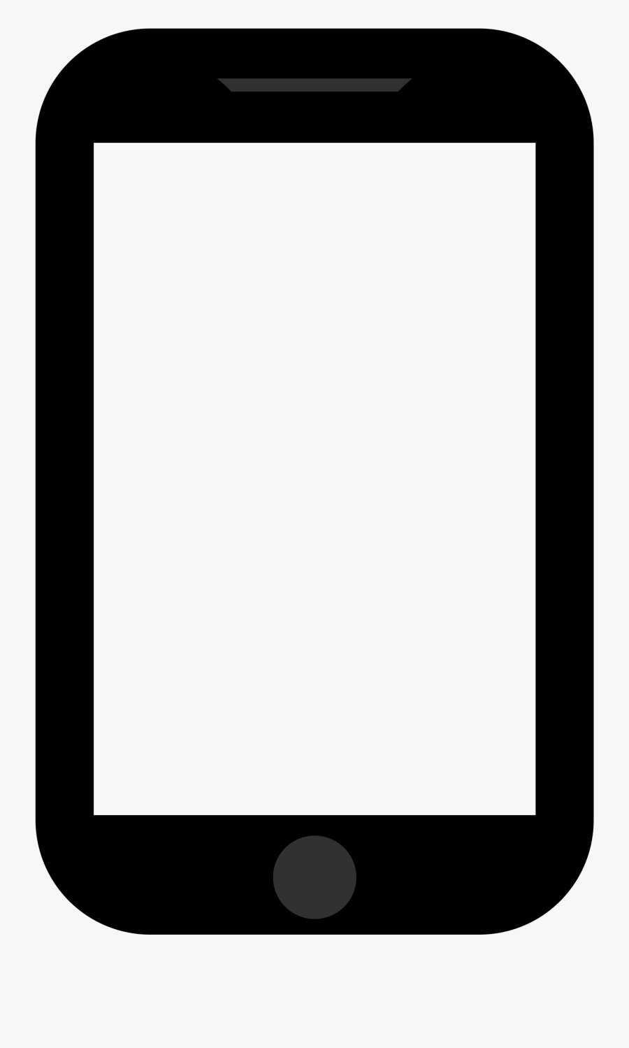 Mobile Clipart Png Images - Mobile Phone Template Png, Transparent Clipart
