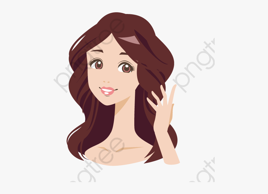 Women Hairstyle, Cartoon Girl, Painted Girl, Girl Png - Candies Corner, Transparent Clipart