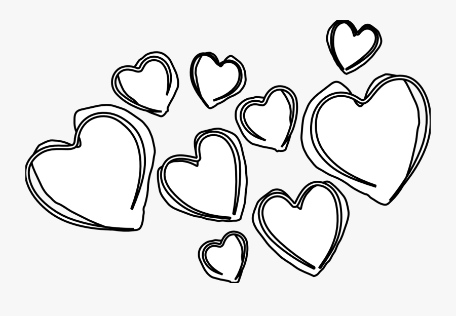 Double Heart Black And White Hearts Clip Art Clipartfest - Black And White Hearts Clip Art, Transparent Clipart