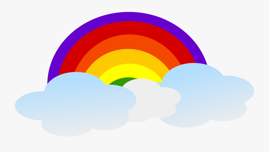 Art,purple,sky - Rainbow With Face Cartoon, Transparent Clipart
