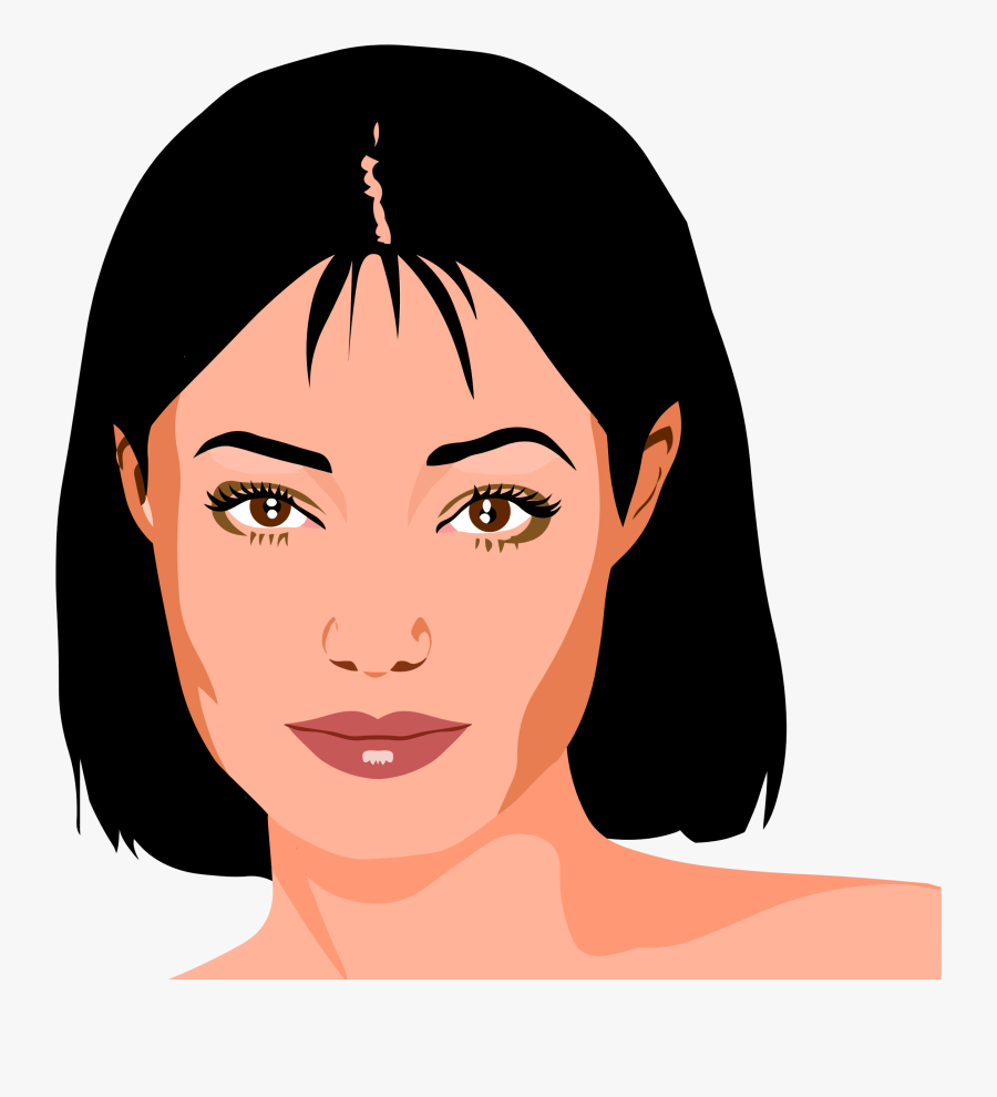 Thumb Image - Clip Art Woman Face, Transparent Clipart