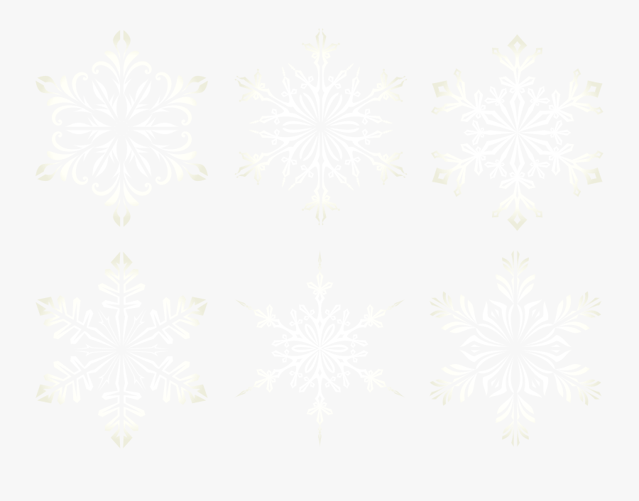 Snowflakes Transparent Clip Art - Free Classic Snowflakes Transparent Png, Transparent Clipart