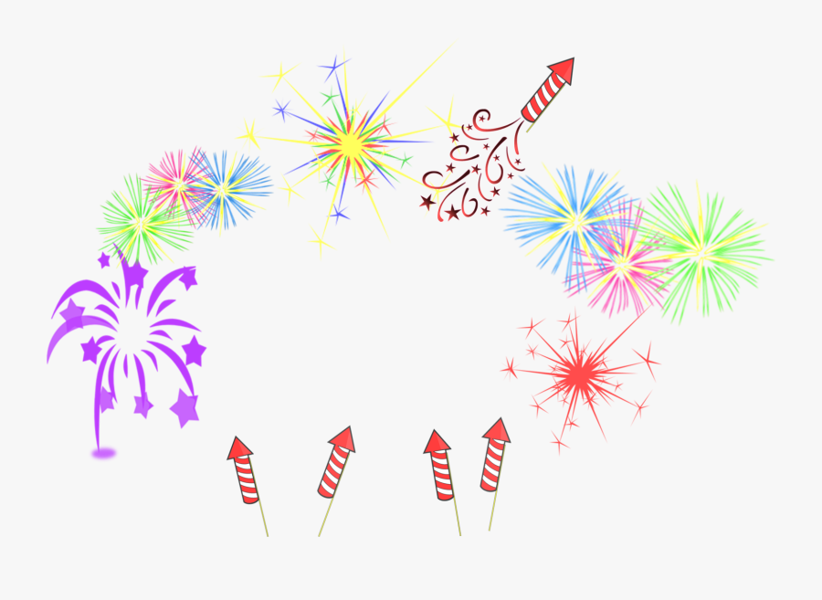 Fireworks Frame - Fireworks Frame Png, Transparent Clipart