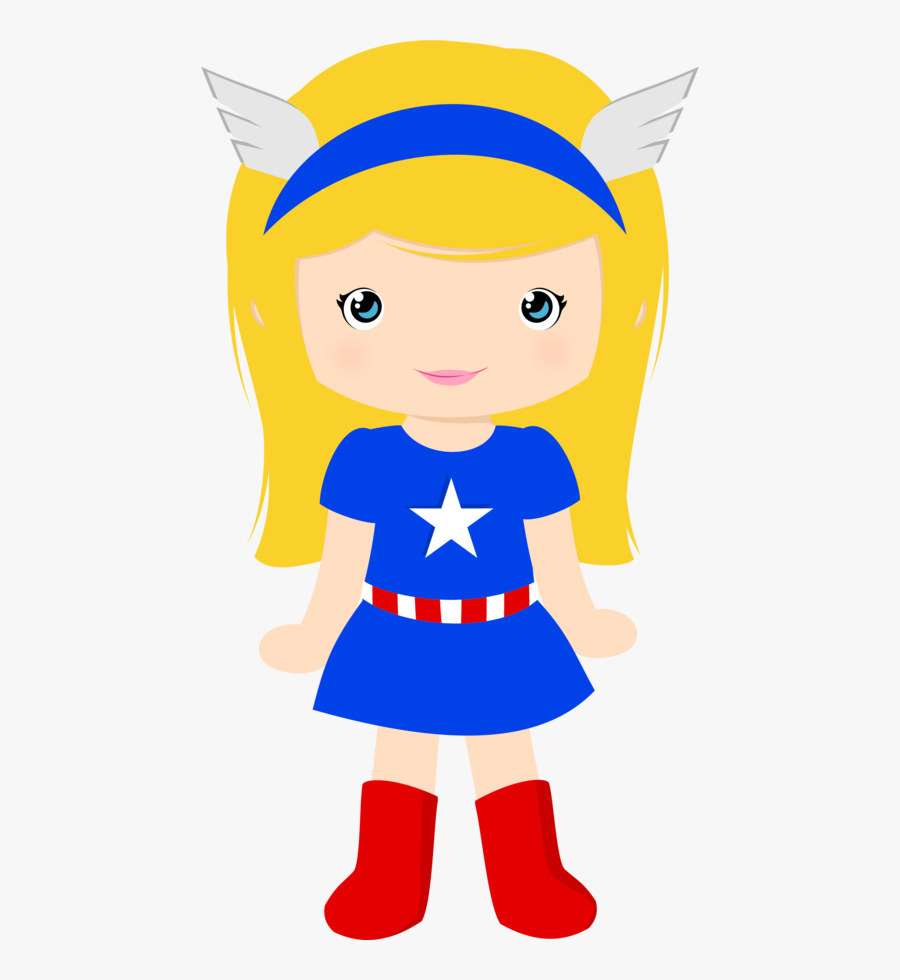 Supergirl Clipart Spider Girl - Capitão America Menina Desenho, Transparent Clipart