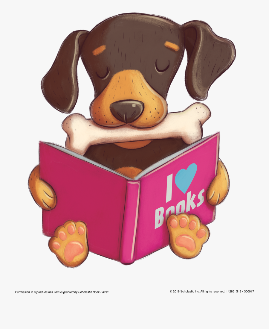 Clip Art Vector Black And White - Scholastic Paws For Books, Transparent Clipart