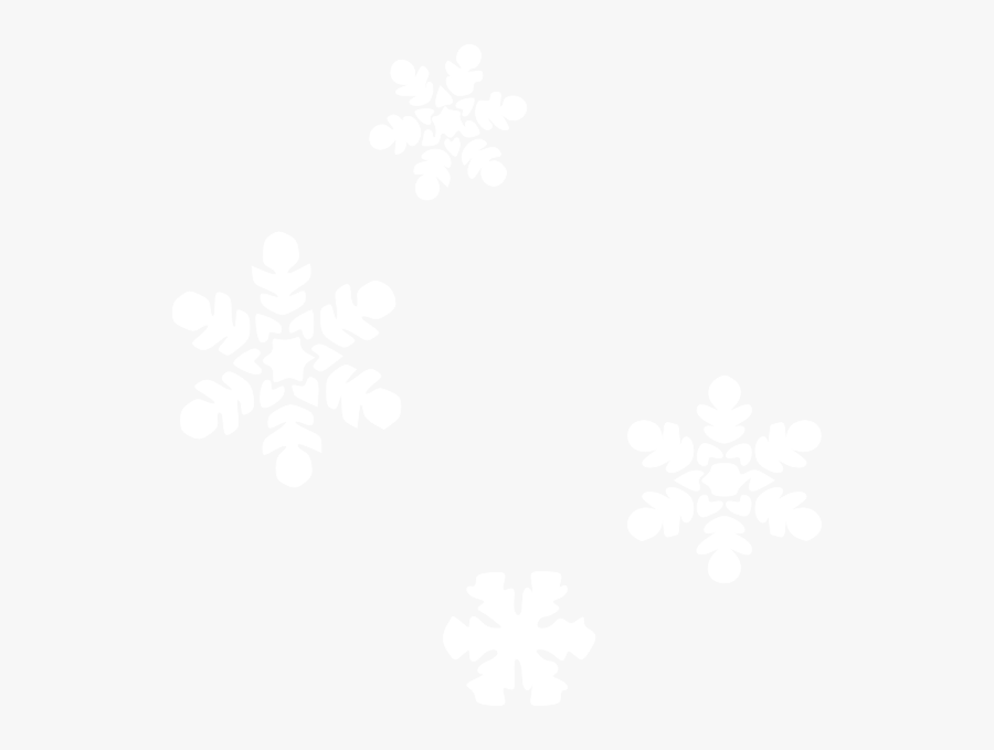 Falling - Snowflakes - Background - White Snowflakes Black Background, Transparent Clipart