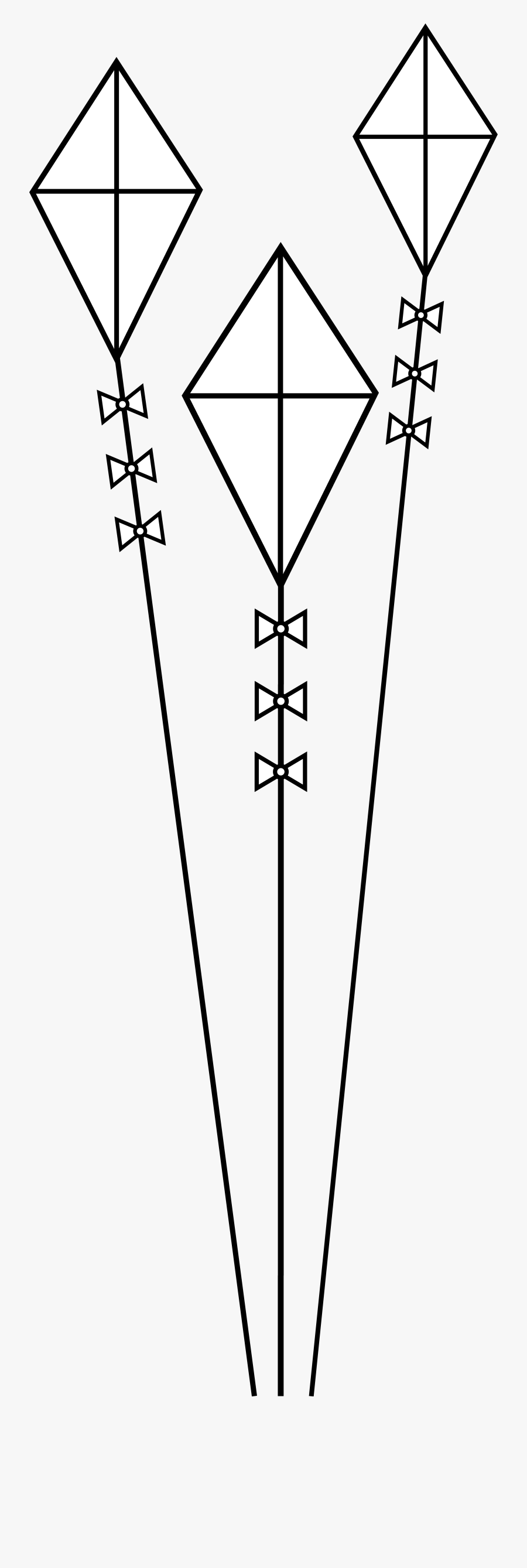 Kites Clipart Black And White, Transparent Clipart