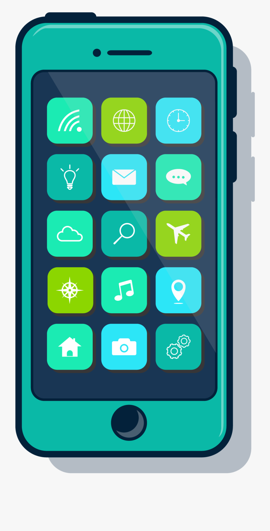 Simple A Phone Screen Showing Mobile Apps - Kurtzpel Lua Types, Transparent Clipart