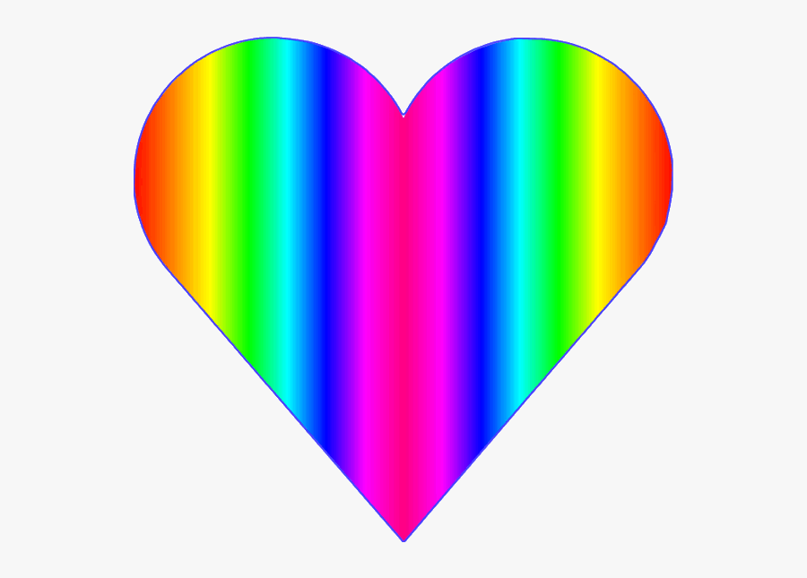 Rainbow Heart Love Hearts Clipart , Png Download - Love Rainbow Heart Clipart, Transparent Clipart