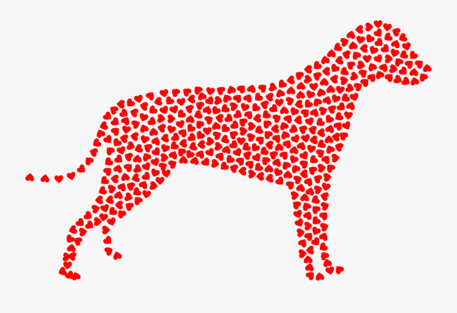 Dog Snowflake Cliparts 13, - Heart Dog, Transparent Clipart