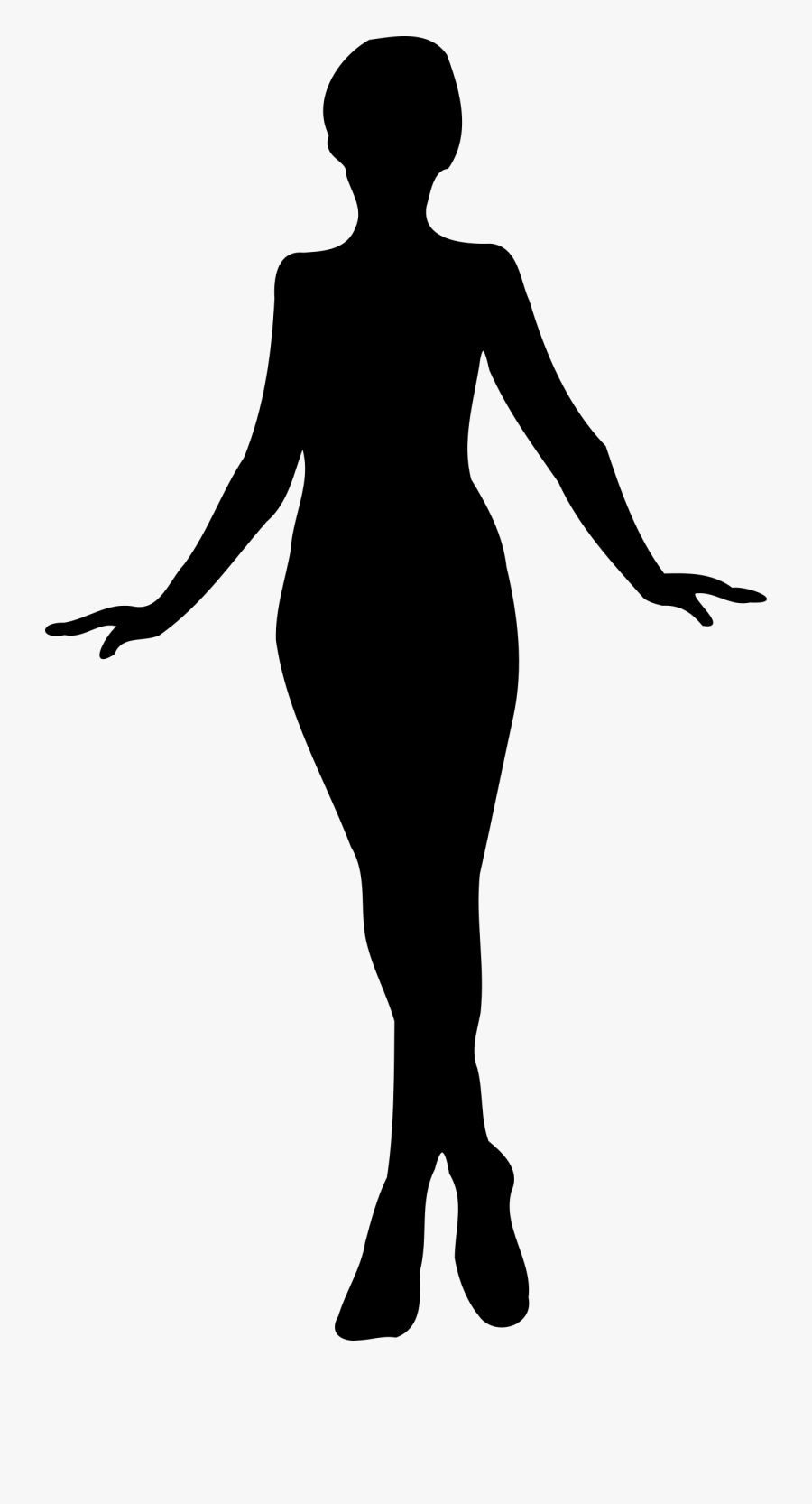 Clipart - Female Silhouette Clipart, Transparent Clipart