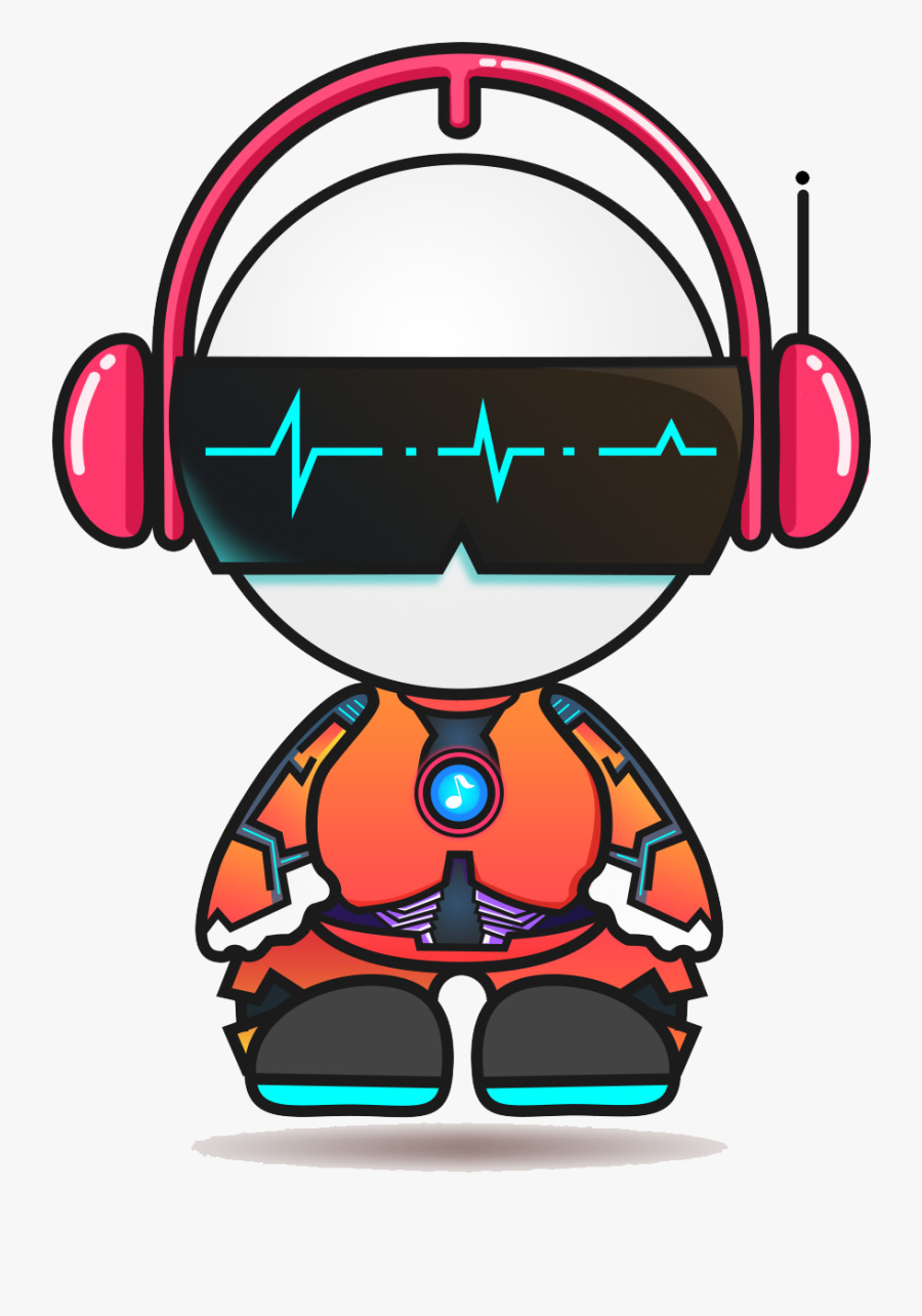 Wearing Sunglasses People Universe Headphones To Listening - Cartoon Wearing Headphones Png, Transparent Clipart