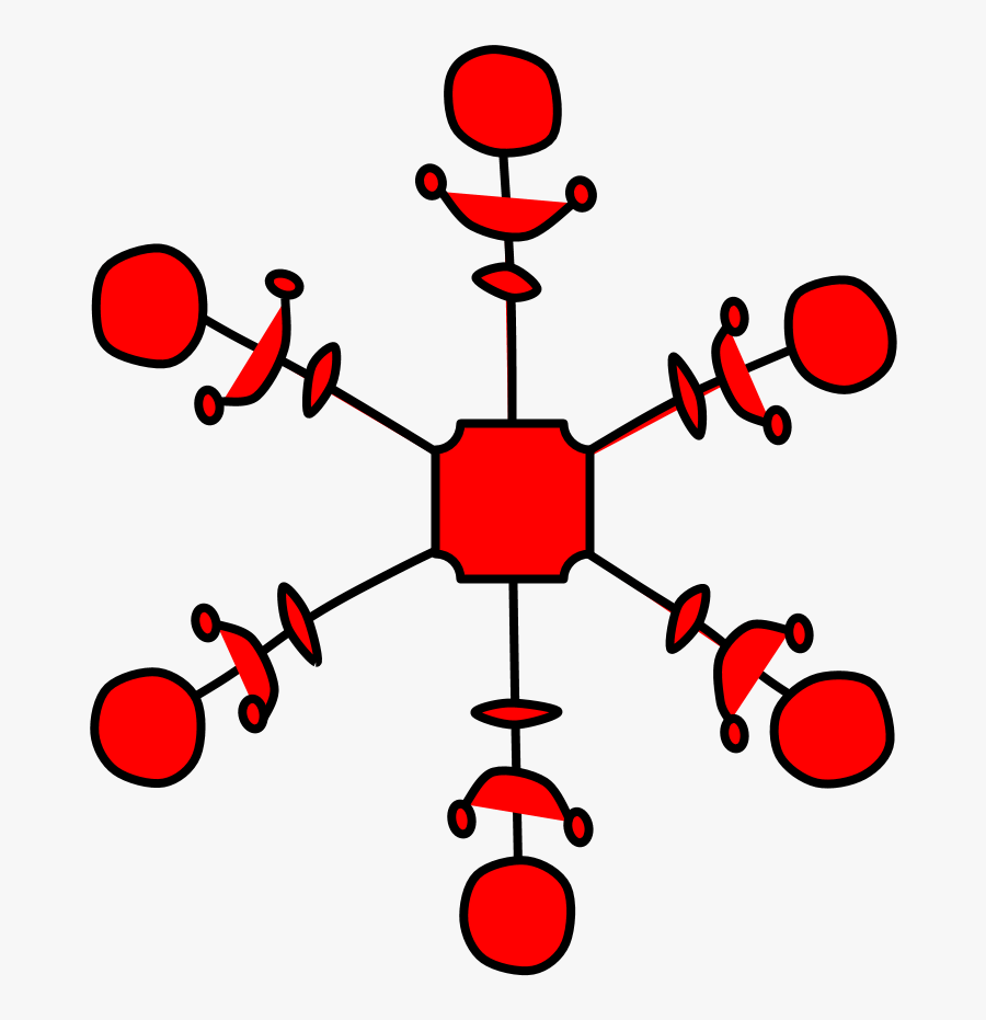Snowflake, Red, Png - Portable Network Graphics, Transparent Clipart