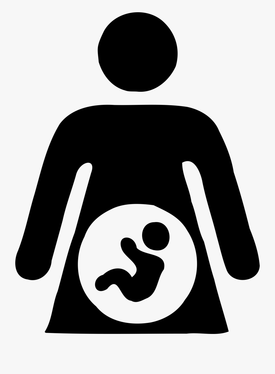 Pregnancy Clipart Pregnant Woman Icon - Pregnant Clipart, Transparent Clipart