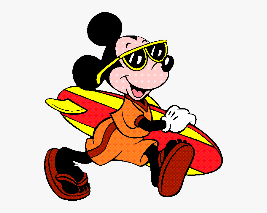 Transparent Labor Day Clipart - Summer Mickey Mouse Cartoon, Transparent Clipart