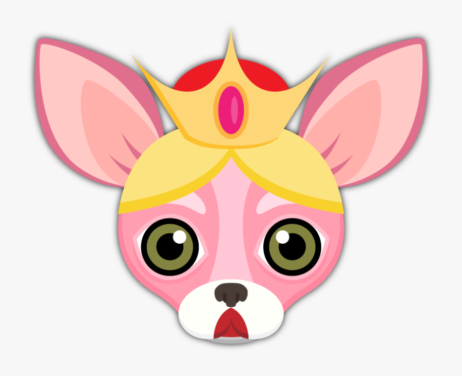 Pink Valentine"s Chihuahua Emoji Stickers - Chihuahua, Transparent Clipart