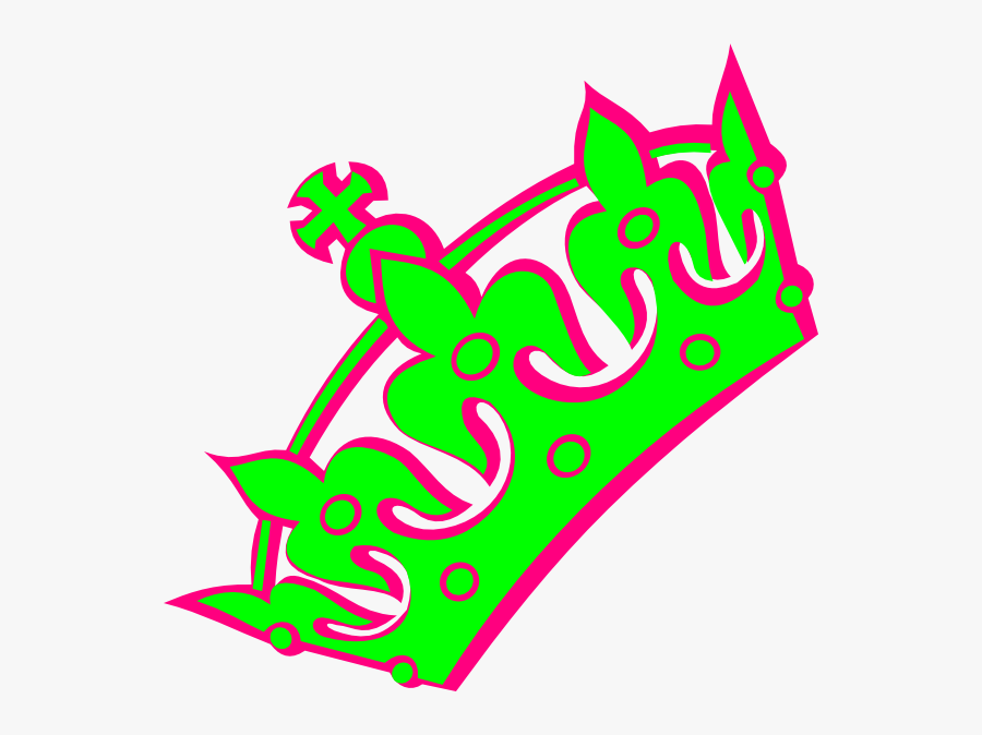 Pink Haley Tiara Princess Svg Clip Arts - Pink And Green Tiara, Transparent Clipart