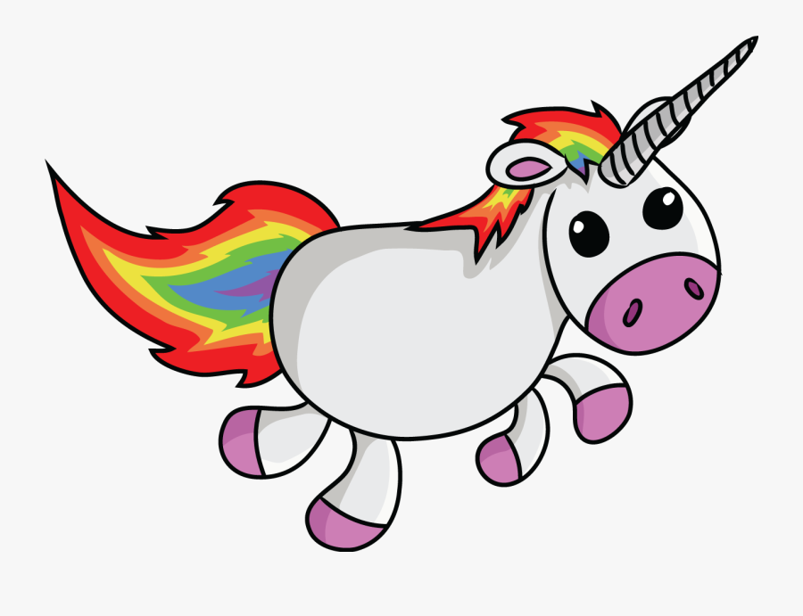 Cute Unicorn Png Clip Art - Cartoon Unicorn Transparent Background, Transparent Clipart