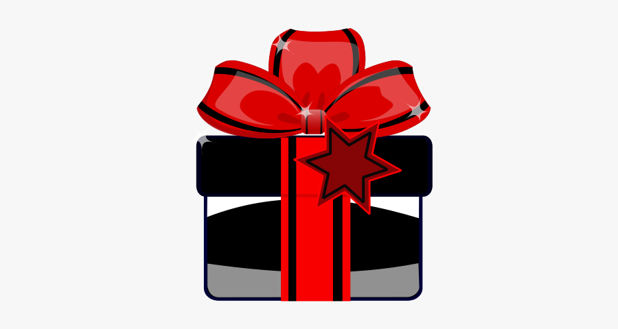 Black Gift Clip Art - Red And Black Birthday Presents, Transparent Clipart