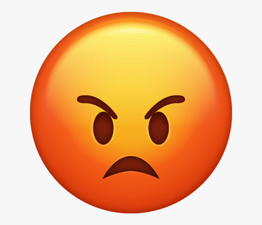 Emoji Clipart Iphone - Angry Emoji Png, Transparent Clipart
