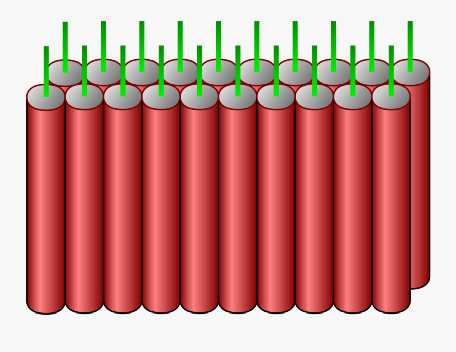 Cylinder,red,firecracker - Firecracker, Transparent Clipart