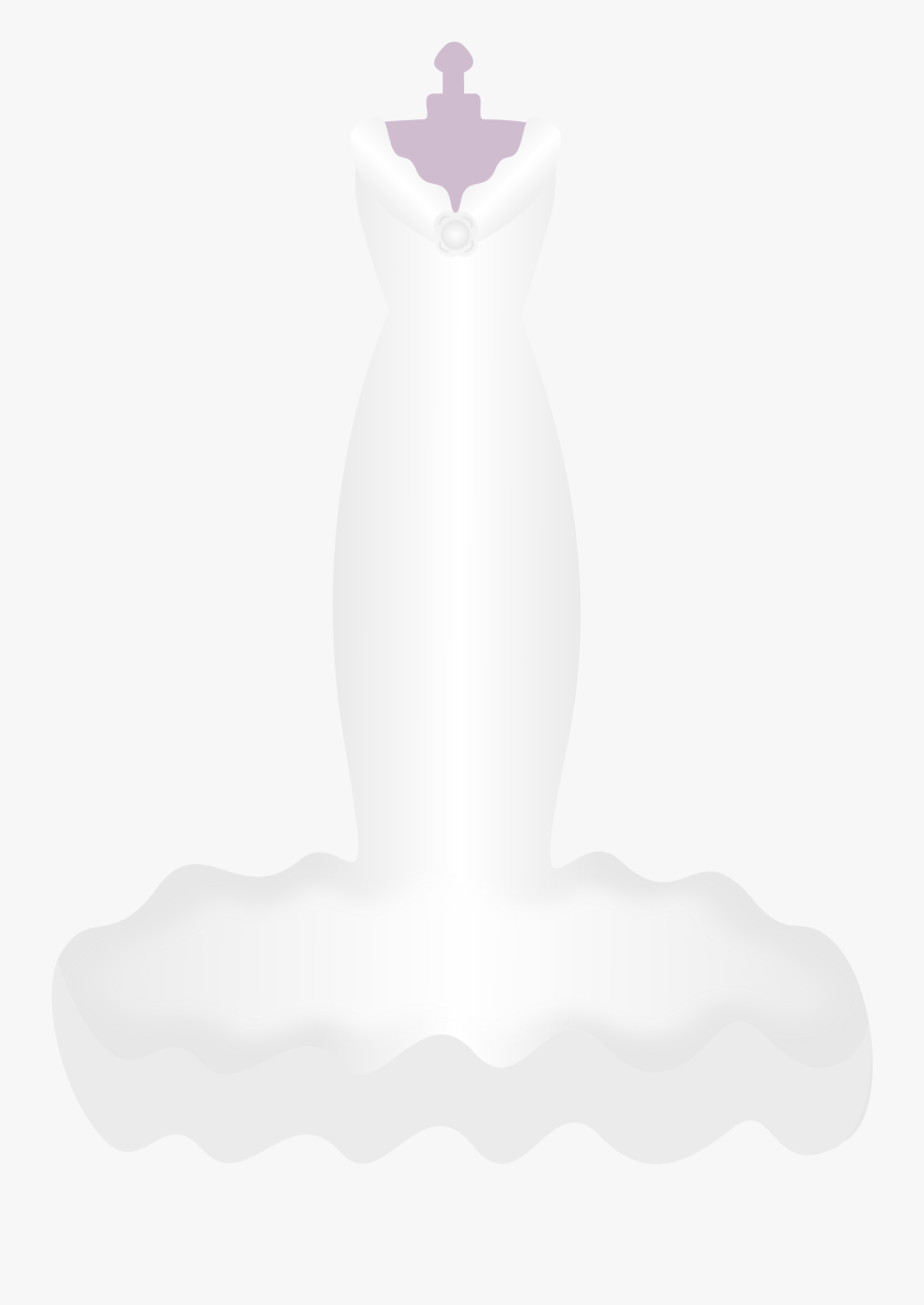 Princess - Clipart - Black - And - White - Wedding Gown Cartoon Png, Transparent Clipart