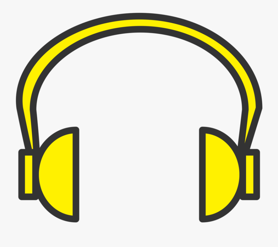 Yellow Headphone - Head Phones Clip Art Png, Transparent Clipart